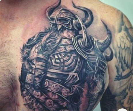 viking men tattoo