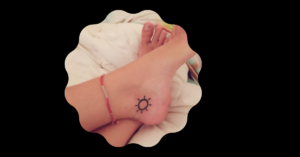 Ankle Sun Tattoo