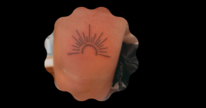 Arm Sun Tattoos on the Back