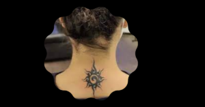 Neck Sun Tattoo