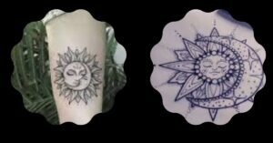 moon and sun tattoo design